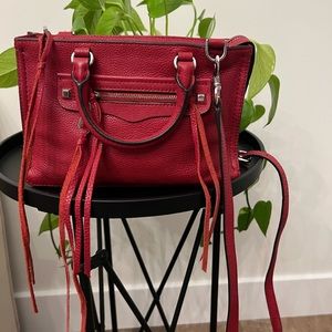 Rebecca Minkoff Red Genuine Leather Crossbody
